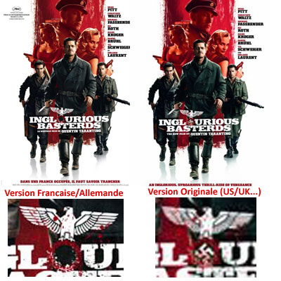 Censure de l'Affiche d'Inglorious Basterds Censure de l'Affiche d'Inglorious Basterds